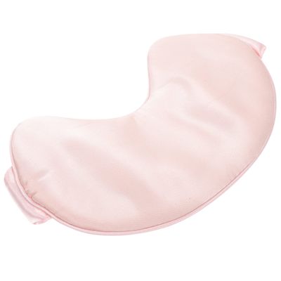 Pink Silk and Cotton Sleep Mask, Lightweight and Compact