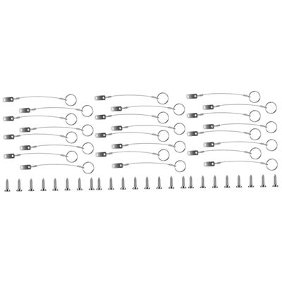 SHINEOFI 3-Piece Stainless Steel Safety Cable Set