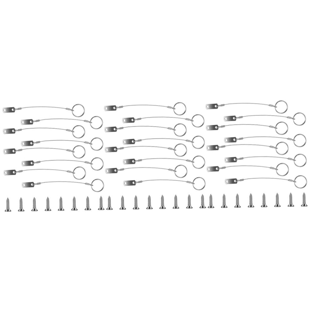 SHINEOFI 3-Piece Stainless Steel Safety Cable Set