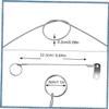SHINEOFI 3-Piece Stainless Steel Safety Cable Set view 2