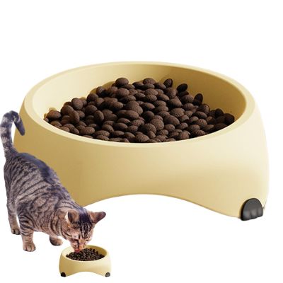 Cat Bowl | Anti-Vomiting Slanted Cat Feeder with Treat Dispenser