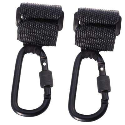 Abaodam 2-Piece Stroller Hooks, PU and Alloy, Random Color, Non-Slip, Up to 30 kg