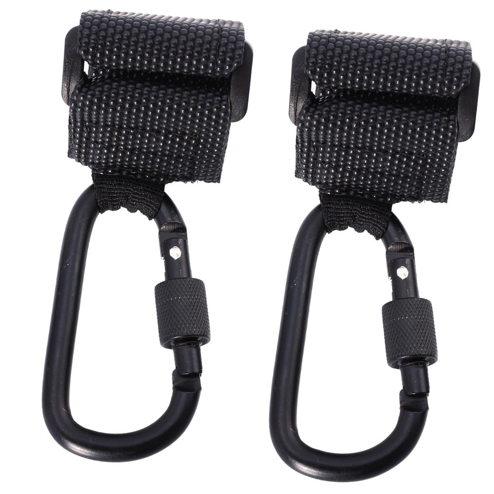 Abaodam 2-Piece Stroller Hooks, PU and Alloy, Random Color, Non-Slip, Up to 30 kg