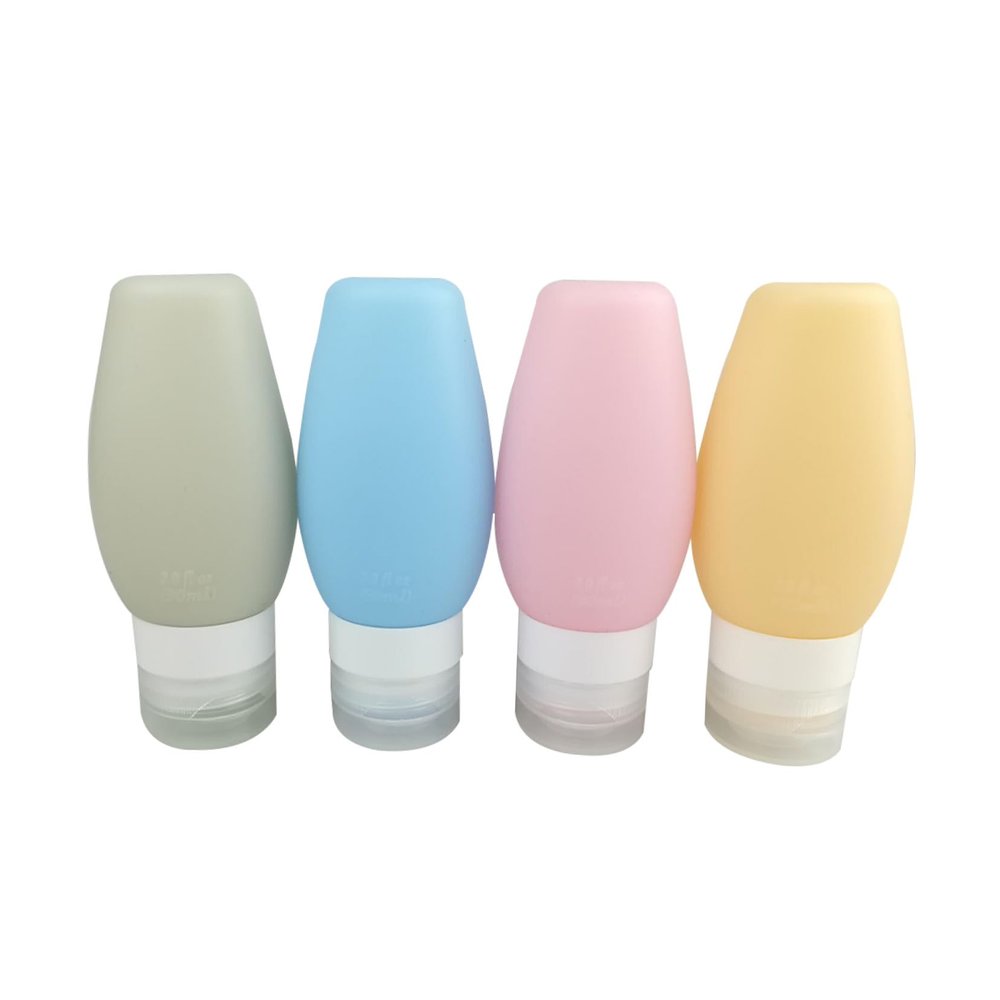 90 ml Silicone Travel Bottles for Liquids, 4-Pack