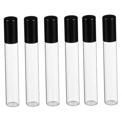 PACKOVE 12-Pack 10 mL Refillable Glass Roller Bottles