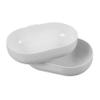 JOINPAYA 2-Pack Plastic Bird Baths, White Replacement Bowls for Small Birds view 1