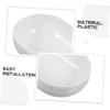 JOINPAYA 2-Pack Plastic Bird Baths, White Replacement Bowls for Small Birds view 3