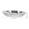 Toddmomy Stainless Steel Dog and Cat Bowls, Round Silver Food Bowls, Easy to Clean, 4-Pack view 2