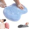 Solespa Hands-Free Silicone Foot Scrubber Mat, Blue view 1