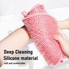 Solespa Hands-Free Silicone Foot Scrubber Mat, Blue view 2