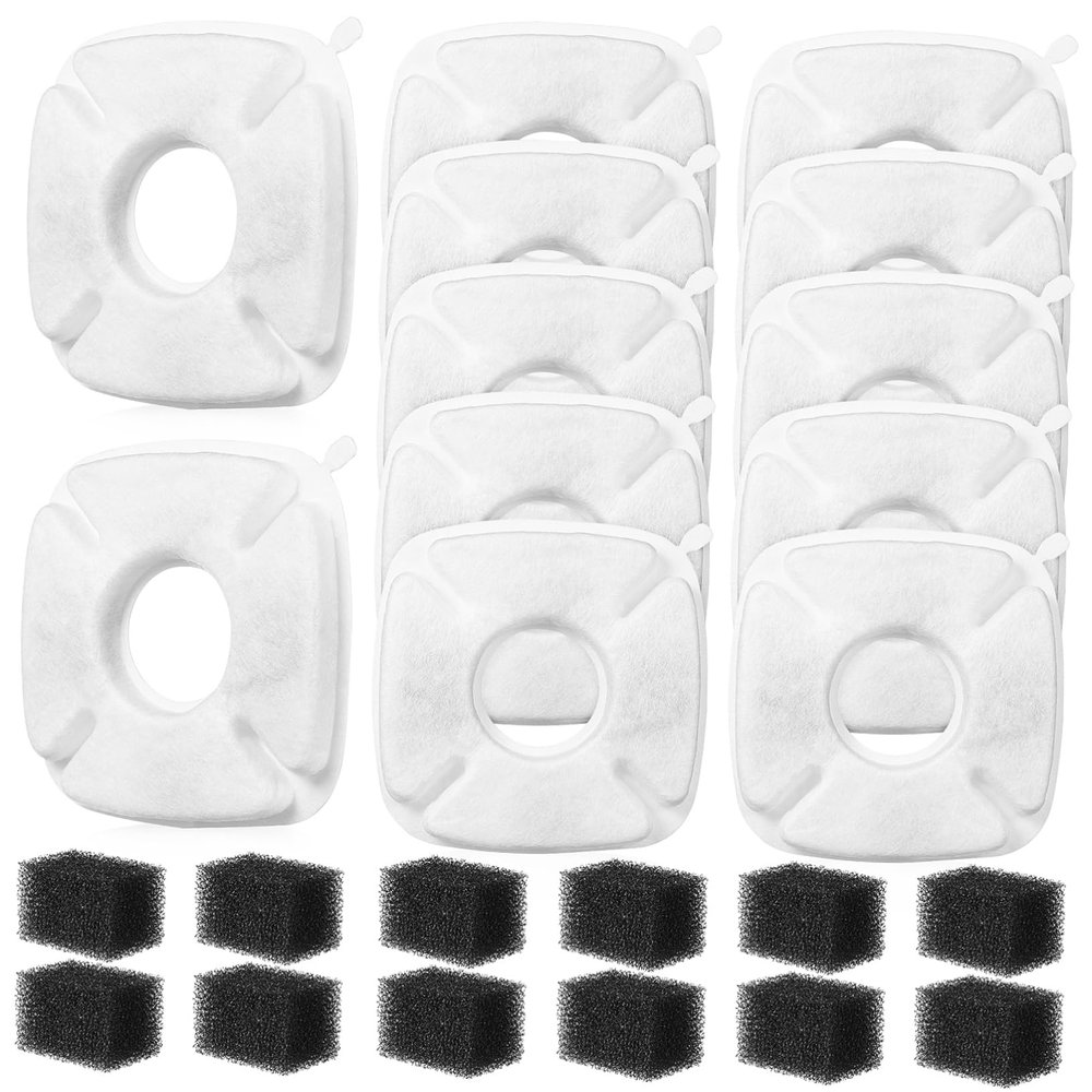 BESTonZON 12-Pack Replacement Filters for Pet Water Fountains and Dispensers