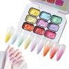 Nail Art Gel, 9 Colors, No-Wipe, Long-Lasting, for French Manicures view 1