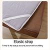 Beige 6 cm Memory Foam Spa Table Mattress Topper with Headrest and Elastic Bands, 190 x 60 cm view 3