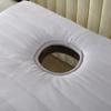 Beige 6 cm Memory Foam Spa Table Mattress Topper with Headrest and Elastic Bands, 190 x 60 cm view 4