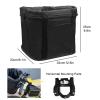 Pet Bicycle Basket for Small Cats and Dogs, Collapsible Removable Front Handlebar Carrier view 2