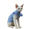 UOSIA Sphynx Hairless Cat Summer T-Shirt Pullover with Woven Sleeves view 1