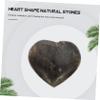 CALLARON 2 Sets of Heart-Shaped Labradorite Ornaments, Natural Gray, for Chakra Balancing, Valentine's Day and Home Decor, Weddings and Festivals, 4 Pieces × 2 view 3