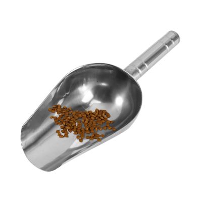 BESTonZON Multifunctional Stainless Steel Pet Food Scoop, Silver