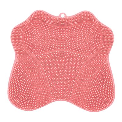 Shower Foot Scrubber with Suction Cups, Non-Slip Exfoliating Pad