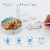BVKWNTSA Portable Round Contact Lens Case with Starfish Design, Stylish and Compact view 3