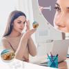 BVKWNTSA Portable Round Contact Lens Case with Starfish Design, Stylish and Compact view 4