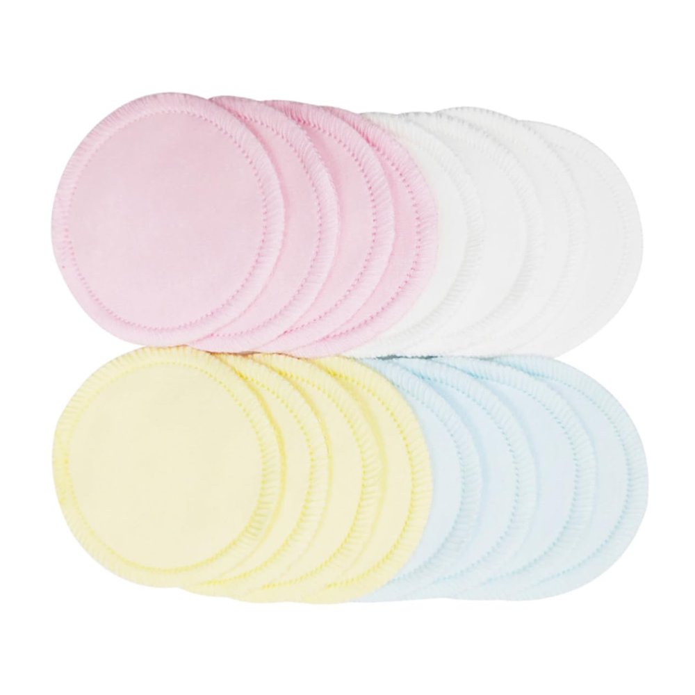 SKISUNO 8-Piece Reusable Pure Cotton Makeup Remover Pads with Mesh Bag