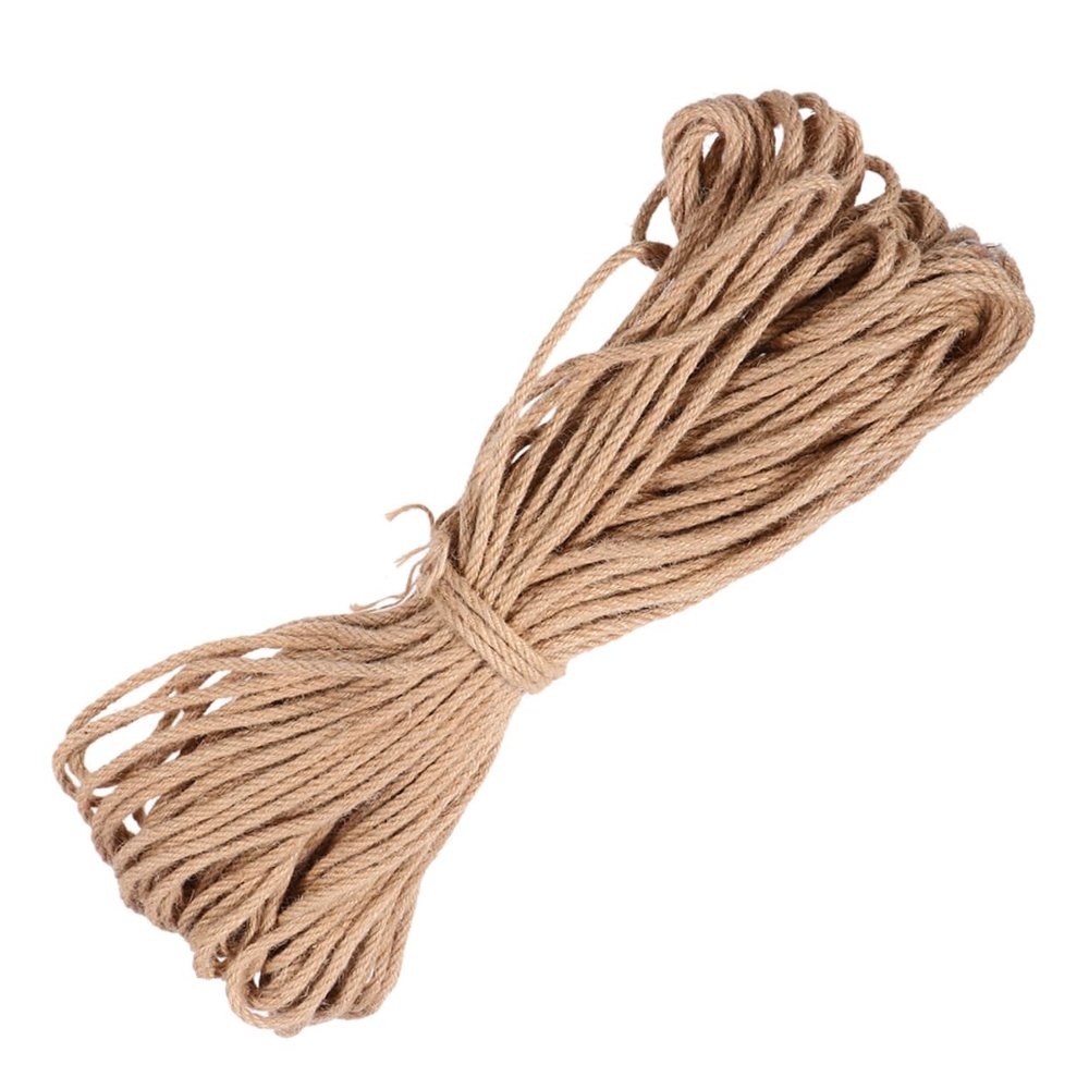 ibasenice 20 m Jute Rope for Cat Scratching Posts