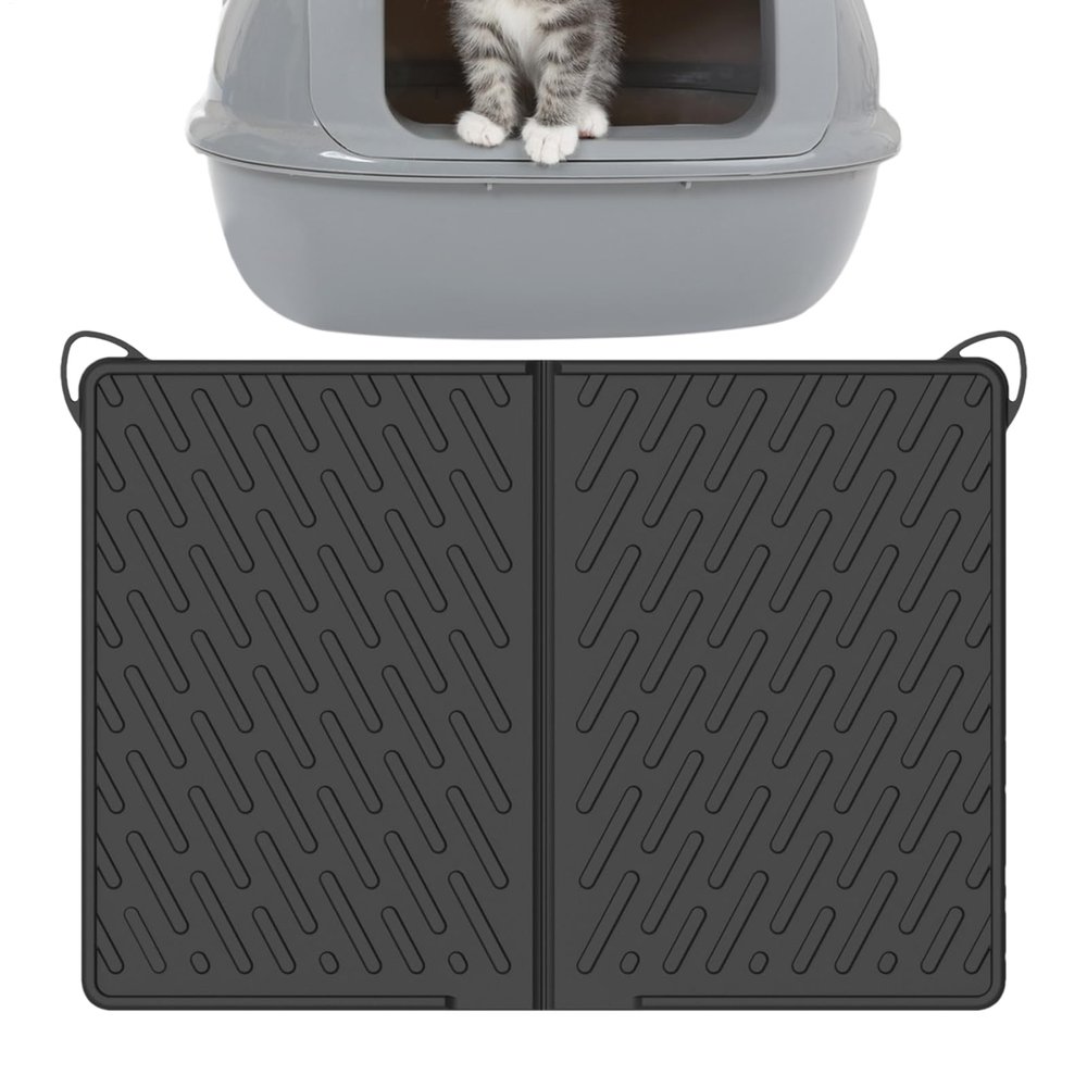 Cat Litter Mat 61 x 43 cm, Dustproof and Scratch-Resistant
