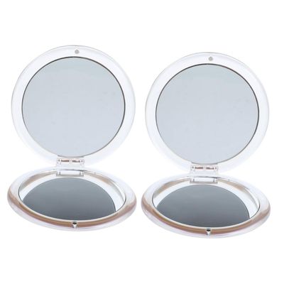 BESTYASH 2-Pack Folding Pocket Makeup Mirrors with Magnification
