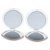 BESTYASH 2-Pack Folding Pocket Makeup Mirrors with Magnification view 1