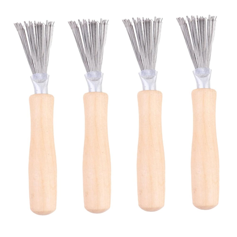 Comb Claw Cleaners, 4-Piece, Silver