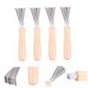 Comb Claw Cleaners, 4-Piece, Silver view 4