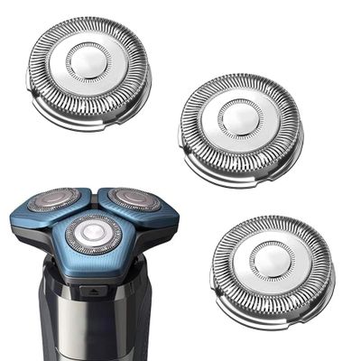 3 SH71 Replacement Shaver Heads Compatible with Philips, with Cleaning Brush