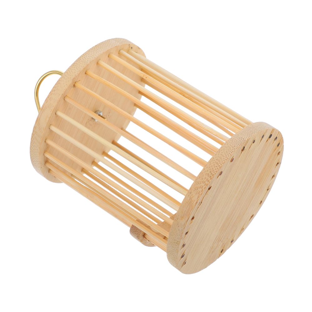 Abaodam Small Wooden Cricket Cage, Portable Reptile Feeder and Insect Habitat
