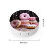 BVKWNTSA Portable Round Donut Cake Contact Lens Case view 2