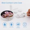 BVKWNTSA Portable Round Donut Cake Contact Lens Case view 3