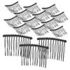 BESTYASH 25-Pack Black Metal Hair Comb Clips view 1