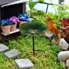 Outdoor Bird Feeder and Waterer with Food Tray, Flower-Shaped Garden Decor view 2
