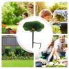 Outdoor Bird Feeder and Waterer with Food Tray, Flower-Shaped Garden Decor view 4