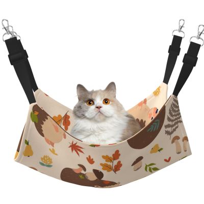 InOmak Cute Hedgehog and Mushroom Cat Hammock
