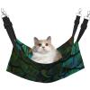 InOmak Snow Peacock Feather Cat Hammock, Double-Sided Hanging Bed, M view 1