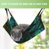 InOmak Snow Peacock Feather Cat Hammock, Double-Sided Hanging Bed, M view 4