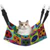 InOmak Colorful Football Cat Hammock, Soft Double-Sided Hanging Bed for Small Dogs and Pets, M view 1