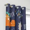 Blackout Curtains with Cartoon Dinosaur Print, 29.5 W x 65 L in, 2 Panels view 3