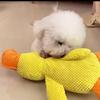Bite Plush Dog Toy, Yellow Duck with Sound for Anxiety Relief and Dental Care, Charge Duck view 2