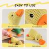Bite Plush Dog Toy, Yellow Duck with Sound for Anxiety Relief and Dental Care, Charge Duck view 4