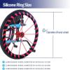 1 Pair Wheelchair Handrim Covers, Universal 20/22/24-Inch Silicone Non-Slip Grip Rings view 2