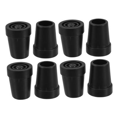 Yardenfun 8-Pack Non-Slip Plastic Cane Tip Protectors