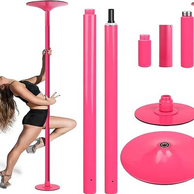 Ceiling-Mounted, Height-Adjustable Static Dance Pole