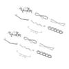 VANZACK 7 Pairs Silver Zinc Alloy Shoelace Clips with Beads view 1